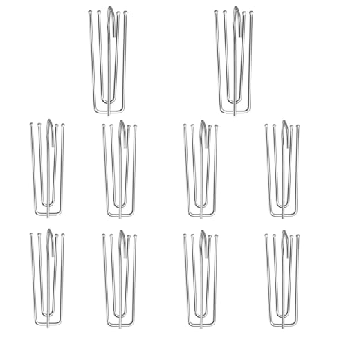 Gardinenhaken，40 Stück Edelstahl Vorhänge Haken，Klammer Klemmhaken Gardinenhaken für Gardinen und Vorhangringe