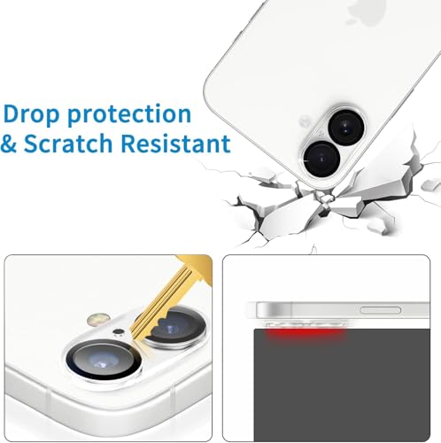 Image of Camera Lens Protector Compatible with iPhone 17 (Pack of 3) | 9H Tempered Glass Camera Lens Guard | Scratch Resistant | HD Clear | Anti-Fingerprint | Easy Installation | Bubble Free