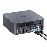 Beelink EQR5 Mini PC, Ryzen 5 5650U(6C/12T up to 4,5Ghz), AMD Mini Computer 32GB DDR4 1TB M.2 PCIe3.0 SSD Windows 11 Pro, 4K Dual Display, Dual HDMI, WiFi6, BT5.2, Dual 1000M LAN