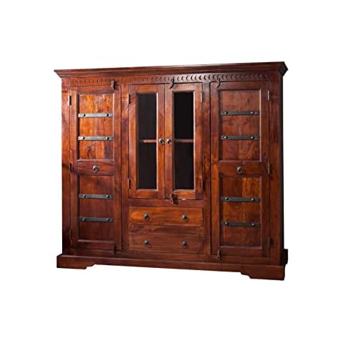 MASSIVMOEBEL24.DE | Oxford - massives Highboard - Nougat, lackiert Cover