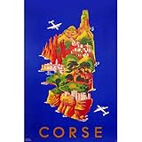  Corse Affiche Ancienne de 1949