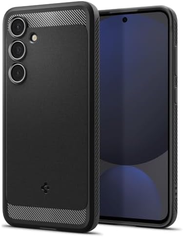 Spigen for Galaxy S24 FE Case, Rugged Armor (2025) [Military-Grade Protection] - Matte Black