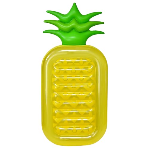 Piscine Floatie - Piscine Gonflable Flottante pour Adultes - Chaise de Natation - Bain de Soleil - Lounge de Bain de Soleil - Piscine à Ananas Flottante -...