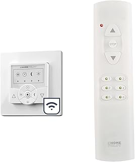HOMEPILOT Zeitschaltuhr classic smart + Fernbedienung, Smart-Home Rollladenschalter für Rollladenmotor