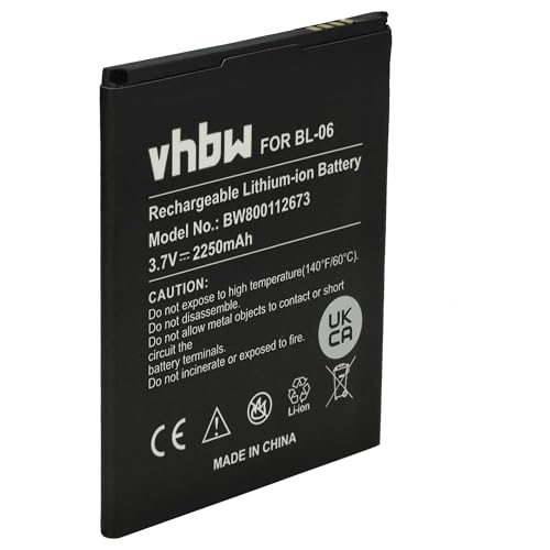 vhbw Batterie Compatible avec ThL T6 Pro, T6, T6s, T6c téléphone Portable (2250mAh, 3,7V, Li-ION)