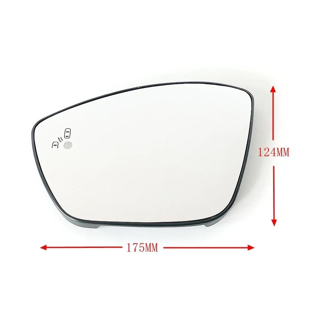 Rétroviseur Extérieur Chauffant Avec Vision Angulaire Et Détection D'Angles Morts Pour PEUGEOT 208 308 II/308 SW 2008 DS9(Une paire)