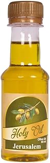 Holy Virgin Olive Oil Bottle from Jerusalem Holy Land for House Blessing Anointing & Prayer Altar Lamp Blessed in Church of the Holy Sepulcher Christian Gift 2.02 fl.oz/60ml