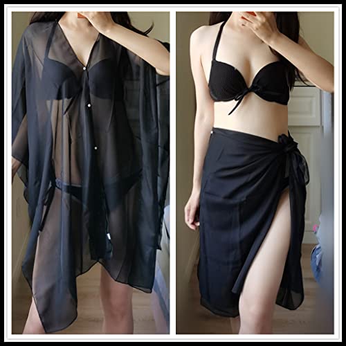 Maillot de bain transformable en jupe de plage et paréo modulable - 5