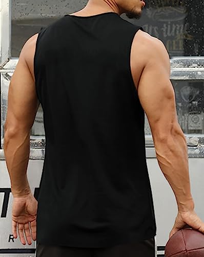 Image of EYEBOGLER Mens Cotton Blend Vest Combo Pack of 2 Black-Grey