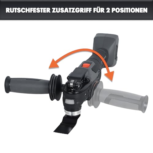 Witlight Akku Multitool, Multifunktionswerkzeug kompatibel mit DeWalt 20V Akku,Oszillierwerkzeug mit Bürstenloser Motor,6-Stufige Geschwindingkeit,18 Zubehöre (inkl. Mellif Akku + Ladegerät)