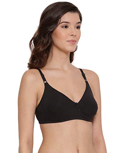 Image of Lyra Women's Moulded Encircled Bra(513) Pack of 2 White & Black,30B