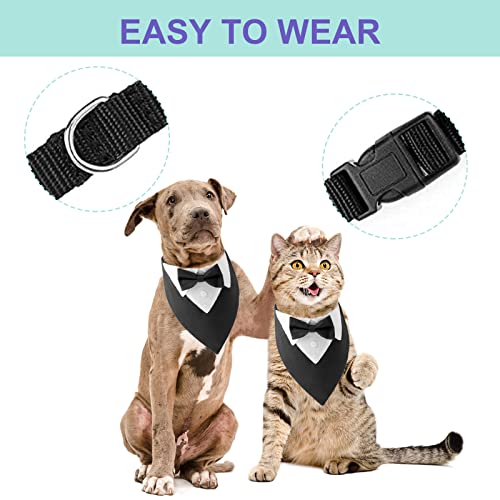 HACRAHO-Formales-Hunde-Smoking-Bandana-1-STUCK-Hund-Tuxedo-Baumwolle-Bandana-Hundehalsband-Mit-Fliege-Und-Krawatte-Fur-Grose-Und-Ubergrose-Hunde-L | Dealmeister.io Alt tag für bilder post titel