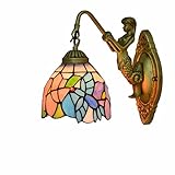 gauua american american decorative wall light light da 6 pollici in stile tiffany style applied hummingbird style modren sirène metal base adatto adatto per il balcone del corridoio