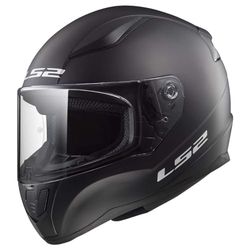 LS2 Helmets Rapid II Full Face Motorcycle Helmet (Matte Black - Medium)