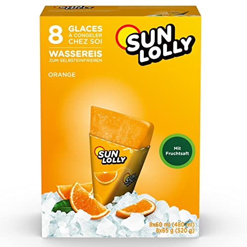 Sun Lolly Vodní zmrzlina oranžová (8 x 60 ml)