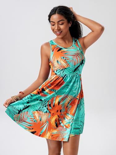 Image of HiMONE Vacation Dresses for Women 2025 Summer Dress Women's Casual Sundresses Casual Beach Petite Sun Dress XS-2XL