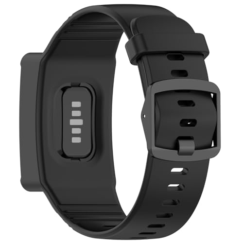 Bracelet compatible WHOOP 4.0 en silicone noir souple Disscool