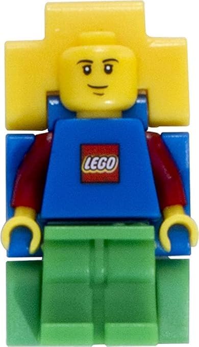 Image of LEGO Classic 8020189 Kids Minifigure Link Buildable Watch | Black /Yellow | Plastic | 25mm case Diameter | Analogue Quartz | Boy Girl
