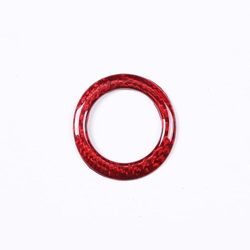 Miniatura 5 de Anillo protector decorativo para interruptor de motor de arranque de encendido de automóvil, borde de fibra de carbono real, apto para Toyota Supra