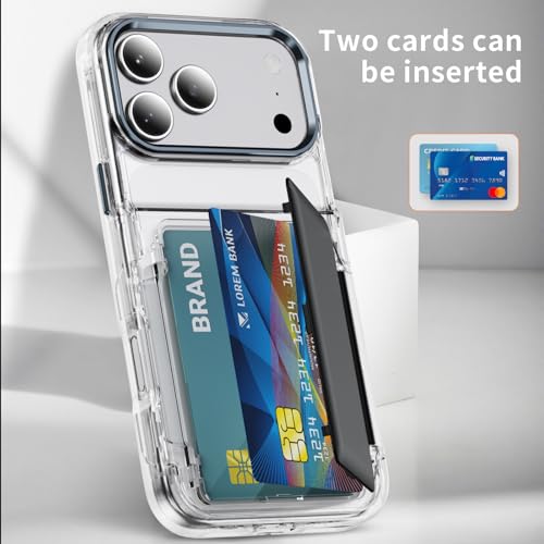 Coque iPhone 17 Pro 6,3 pouces antichoc transparente PC TPU rigide noir JF