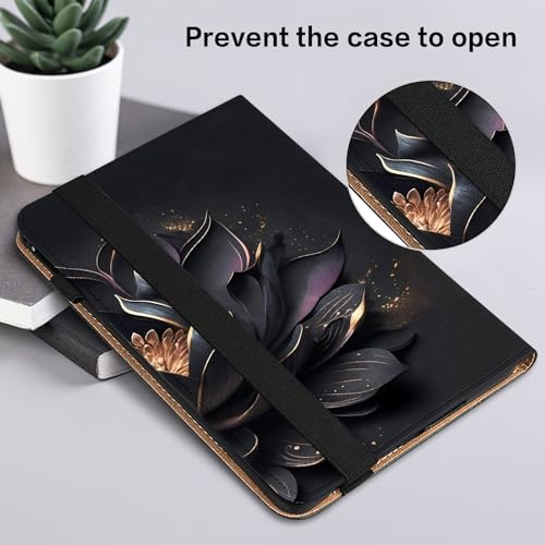 KEFBWAO Case for Samsung Galaxy Tab A 10.1 2016 (No S Pen Version), Stylus Holder Flip Wallet Leather Shockproof Cover for Galaxy Tab A 10.1 Inch 2016 (SM-T580/T585) Case, Purple Lotus by KEFBWAO - Image 6