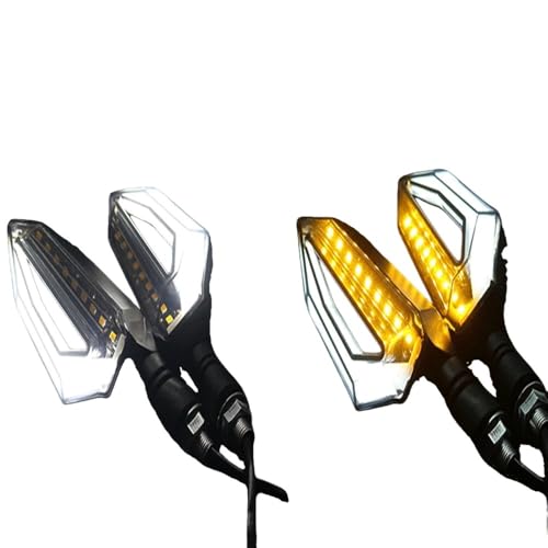 Luces intermitentes universales para motocicleta faro trasero de parada 12V color azul amarillo
