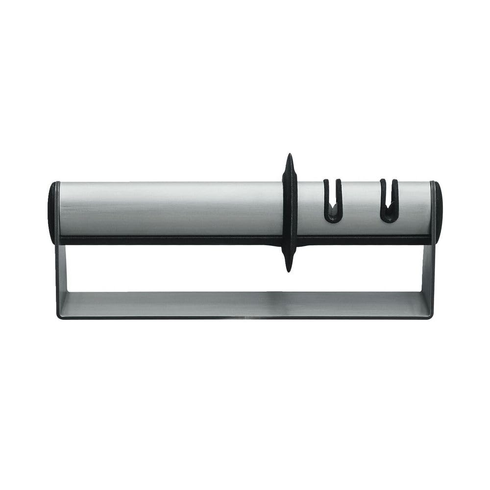ZWILLING Aiguiseur, Longueur : 19 cm, Acier Inoxydable, Argent/Noir