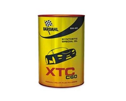 Huile Bardahl XTC C60 5W40 lubrifiant voiture 4T réduisant l'usure moteur 1LT
