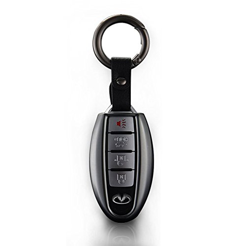 YIKA Luxury Premium Aerospace Aluminum Genuine Leather Infiniti Key Shell Dedicated car wrap Q50LQX70 / 60 / FX37 / QX50 / JX35Q70L YIKA Luxury Premium Aerospace Aluminum Genuine Leather Infiniti Key Shell Dedicated car wrap Q50LQX70 / 60 / FX37 / QX50 / JX35Q70L