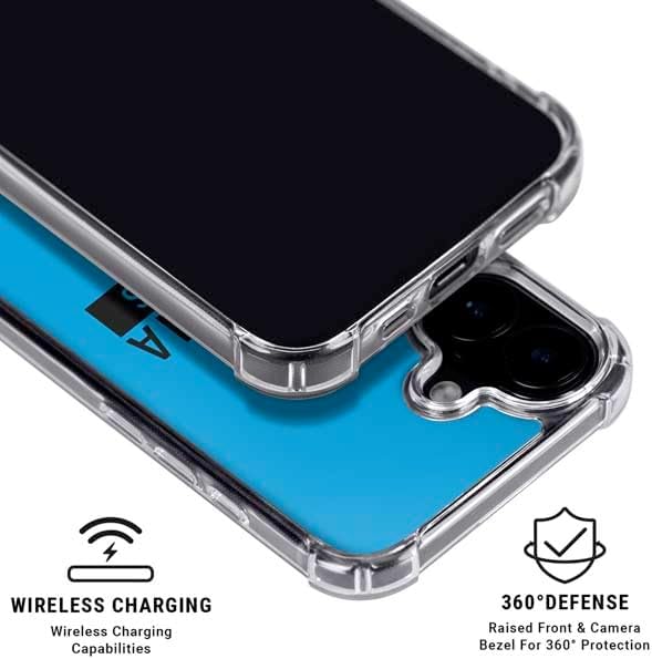 Skinit Phone Case Compatible with MagSafe iPhone 16 - Officially Licensed NFL Carolina Panthers Blue Performance Series Design