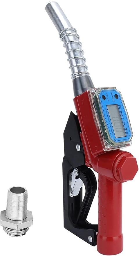 Image of Fueling Nozzle, Electronic Metering Fuel Dispensing Meter Nozzle Auto Shut Off Petrol Kerosene Gasoline Fuel