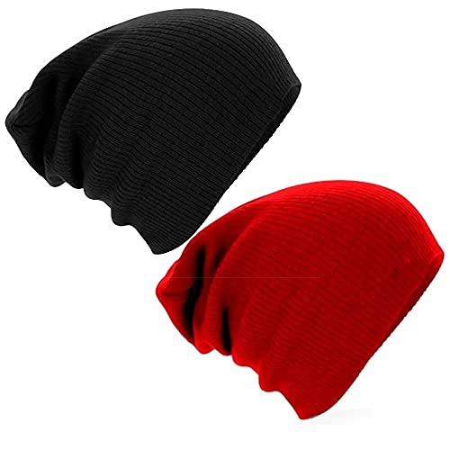 Kit 2 Toucas T01 Preto/Vermelho