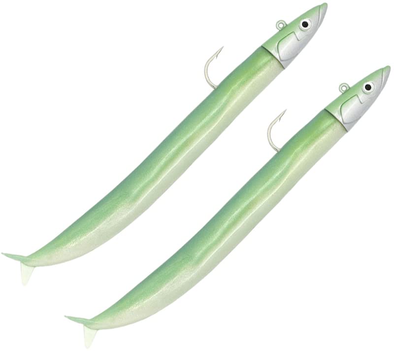 Fiiish Double Combo Off Shore Crazy Sand Eel + Rattle No.3-15cm - 20g - Pearl Green - CSE5011