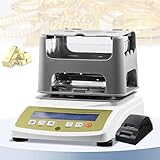 ✅【DÉTECTEUR DE PURETÉ DE L'OR DE HAUTE PRÉCISION】 : Équipé d'un capteur HBM haute précision, ce densimètre offre des mesures précises à 0,001 g/cm³ près et une plage de mesure de 0,001 à 99,999 g/cm³. Écran LCD clair : affiche densité, poids, pureté et carat instantanément, données fiables d'un coup d'œil pour or et métaux précieux. Appuyez sur Mode pour afficher le carat, la densité et le volume. Appuyez sur Imprimer pour imprimer les résultats du test (imprimante en option).