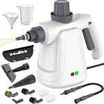 Handheld Steam Cleaner, 450ML Steam Cleaner for Home with Safety Lock, Safe Multisurface Portable Steam Cleaner for Cleaning, 12 Accessories Steam Cleaner Handheld for Bath, Kitchen, Floor, Window