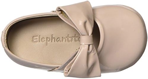 Elephantito Girls' Baby Ballerina with Bow Crib Shoe, Suede Blush, 4 M US Toddler | Image 7
