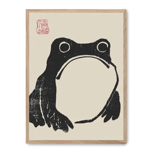 Cuadro zen frog i_FASE5 : tableau déco zen avec grenouille pour salon