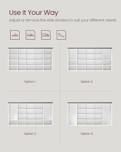 image for VASAGLE Custos Collection - Shoe Bench, Storage Bench with Padded Seat