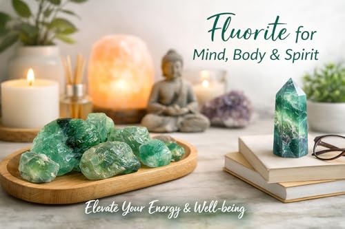 Image of Natural Green Fluorite Rough Stone 100g - Raw Healing Crystal for Energy & Mental Clarity