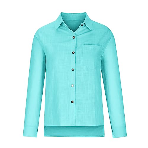 LRMQS Button Down Shirts for Women Gauze Cotton Long Sleeve Shirt Collared Plus Size Blouses 2025 Summer Linen Tops Clothing4
