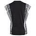 Zumba Wear Aztec Layered Sleeve Tee, Sew Black, Small