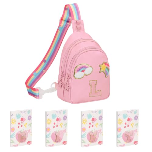 Sling Bag for Girls,Initial Crossbody Bags-Small Pink L by OCHEAL - Used condition - US$13.81