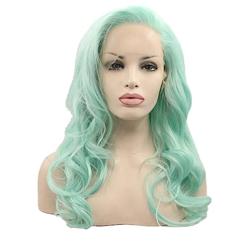 Perruque sirène vert bleu Xiweiya : changez de style sans abîmer vos cheveux