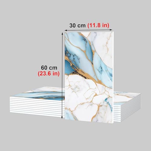 Panel de techo de espuma de PVC imitación mármol autoadhesivo 30x60cm 5