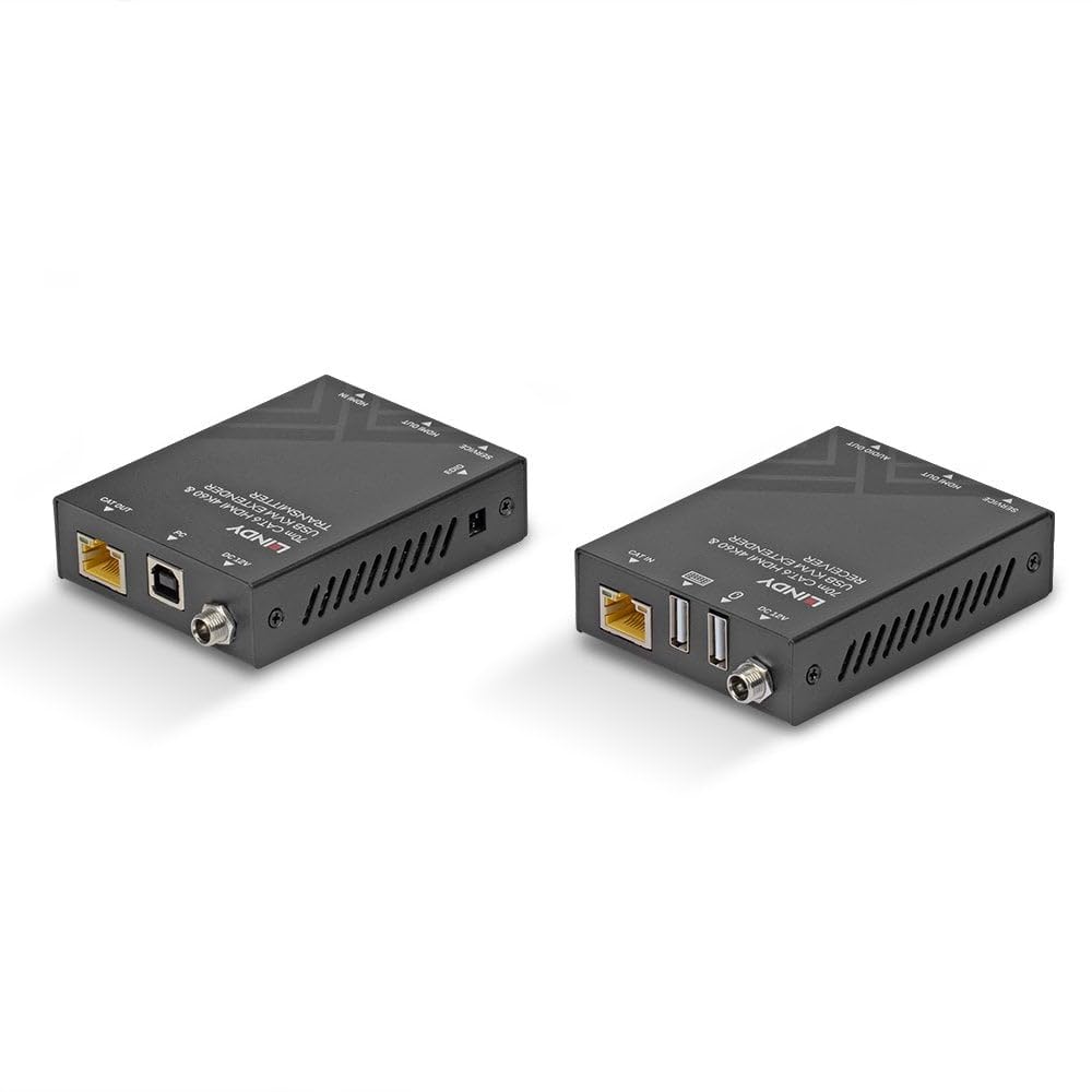 Lindy 39383 Extensor KVM HDMI 4K60 cat.6, USB y audio a 70 metros