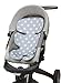 Manito Clean Basic 3D Mesh Seat Pad/Cushion/Liner for Stroller and Car Seat (Star Grey)