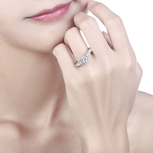 2x2mm Round Simulated Pink Topaz 925 Sterling Silver Midi Stackable Band Anniversary Ring for Women2