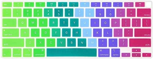 CRYSTALOPRO Keyboard Cover Compatible with MacBook Air 13 inch 2021 2020 Release A2337 M1 A2179 Retina Display with Touch ID Backlit Magic Keyboard,(Rainbow) (B09XFHK4ZP) Amazon Price History, Amazon Price Tracker
