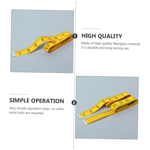 Cinta métrica flexible doble cara para cuerpo 3 pcs miniatura 6