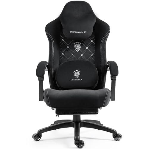Dowinx Gaming Chair with Heated Massage Lumbar Support,Big and Tall